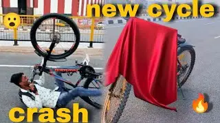 new cycle revel 🔥| new cycle crash 😭, mera juta japani psg cycle rider #rider #stunt #trending