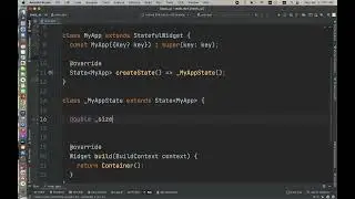 Flutter Stateful Widget part 1
