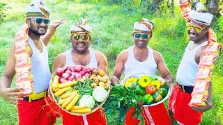 VEG CHICKEN LEG PIECE | Lays Chicken | Crispy Veg Leg Piece | Cooking in Village | VV2K