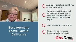 Bereavement Leave Law in California