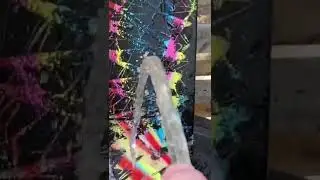 Dish soap and black spray paint technique ☝️