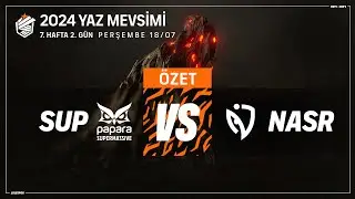 ŞL 2024 Yaz Mevsimi | 7. Hafta 2. G&uuml;n | SUP vs NASR | Ma&ccedil; &Ouml;zeti