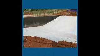 Polygomma EPDM pond liner used to waterproof Check Dam