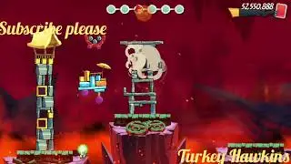 Angry Birds 2 AB2 The Cursed Adventure Level 10 with 8 Birds Witch Hat Set Stella&Bomb Special Power