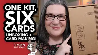 Let's unbox the latest card kit from @Simon Says Stamp and make SIX cards!