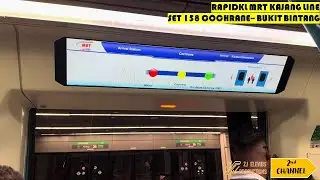 【RapidKL MRT Kajang Line】Siemens Inspiro (158) - Cochrane to Bukit Bintang with new TRX announcement
