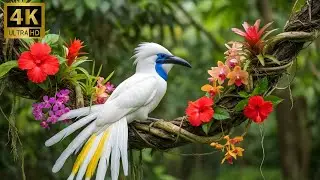 Top 50 Most Vibrant Birds on Earth  4K Nature ASMR