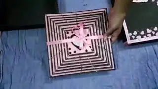 Wow card 😍- how to make a homemade 3d pyramid card #maze scrapbook #
