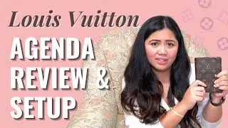 Louis Vuitton Monogram Small Ring Agenda Review & Setup | 2021 agenda refill, Cloth & Paper inserts