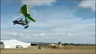 Microlight Quik 912 take off from Stilbaai to George