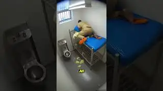 Jail Inmate Loses Control and Destroys Cell Mattress | Shocking CCTV Footage | Justice Cam