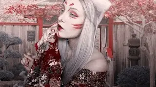 KITSUNE INSPIRED  MAKEUP - HeaHair.com Review