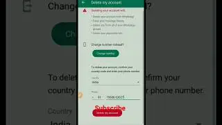 Whatsapp delete kaise Kare | Whatsapp account delete