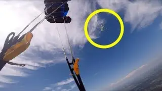 Friday Freakout: Skydiver Keeps Tracking to Avoid Mid-Air Collision With Canopy