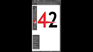 Illustrator Tutorial | Number 42 Logo Design | How to make logo design in Adobe Illustrator CC