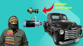 1952 Chevy Truck Starter Drive Gear Replacement, and Painting - Episode 22