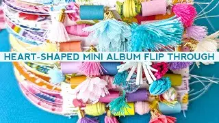 Heart-Shaped Mini Album Flip Through