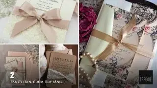 6 Wedding Invitation Trends 2016 - Traqu&eacute; Wedding Paper