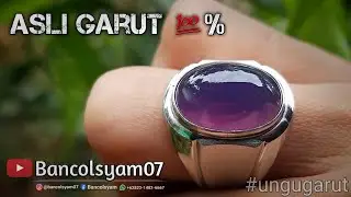 Batu Akik Ungu Garut Atau Batu Garut Ungu | Bukan Bungur Tanjung Baturaja atau kecubung kalimantan