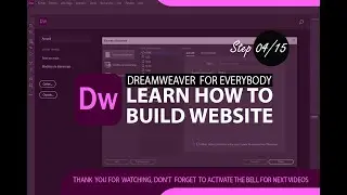 LEARN HOW TO BUILD WEBSITE WITH DREAMWEAVER  4/15
