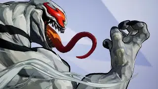 Playing as the upgraded Anti-Venom in Marvel Rivals (PlayStation 5)