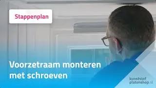 Voorzetraam monteren met schroeven - Stappenplan