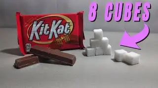 Сколько сахара содержится в шоколадном батончике KitKat (42 г)?