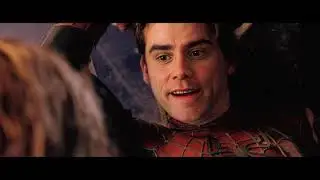 Jim Carrey as Spiderman deepfake parody