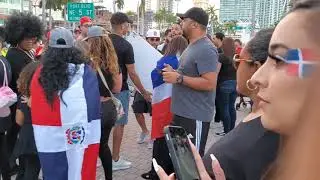 Dominican protest in Miami 2-23-20