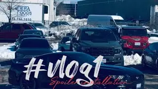MALAYALI MUSTANG CANADA || INSTALLING SPOILER || CANADIAN MALAYALI ||MALLU LIFE|| VLOG 1
