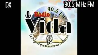 Radio Vida 90.5 FM de Berlín, deprmto. de Usulután, SV en San Ildefonso, deprmto. de San Vicente, SV
