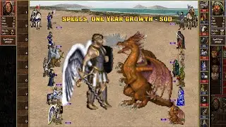 Heroes 3 COMBAT One year growth Castle vs Neutral Creatures 1 SoD Spells