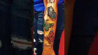 Butterfly Tattoo Design #shortsfeed #shortsvideo #youtubeshorts