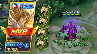 WHY PURE TANK BUILD ALICE IS SO BROKEN!! | TOP GLOBAL ALICE WINGS GAMEPLAY - MLBB