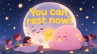 The Sleepy Moon 🌙😴 | Soothing Bedtime Song for Kids | UK Nursery Rhymes