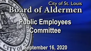 Public Employees Committee Meeting September 16, 2020