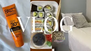 DAILY VLOG: derm opal sunscreen review + I tried sushi for the first time *never again* |SA YouTuber
