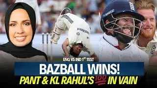 BAZBALL strikes again | PANT & RAHUL's 100s in vain | BUMRAH alone | ENG vs IND 1st Test