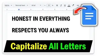 How to Capitalize All Letters in Google Docs | Google Docs Uppercase Shortcut
