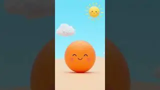 Orange Ball Jumps with Joy! | Baby Shape Animation | Toddler Short Video | My First Shape