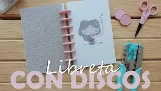 ✂️ Libreta encuadernada con discos #scrapbooking #AlúaCid #diy