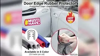 How to install door edge rubber protector 5.0 meter?