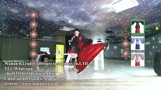 Virtual Fitting Room | Augmented Reality development | interactive wall projection