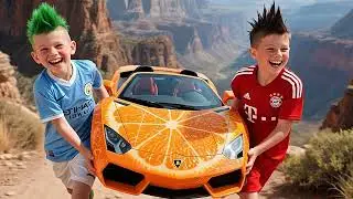 Kane STOLE the Lemon Lamborghini Haaland Built for His Son! 🍋🏎️👑 | Crazy Football Story #haaland
