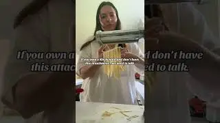 Make homemade pasta in minutes! Linked below #pastaattachment #kitchenaidattachment #homemadepasta
