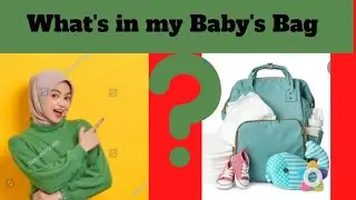 What's in my Baby's Bag/Baby Essential/ Travel Bag/Comfortable bag for mama baba both😍