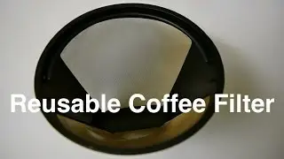 Reusable Coffee Filter in Gold Tone Metal Permanent Cone as #4 Filter Substitute | Otaku Coffee