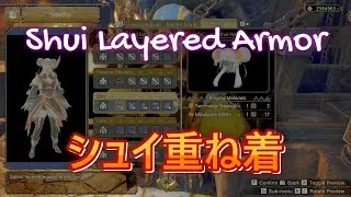 4K [MHRise Sunbreak] Shui Layered Armor [Heavy Bowgun]