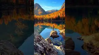 Прекрасный вид на озере Саосео 🍂🏔Lago Di Saoseo