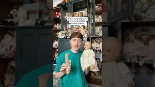When your 100 year old doll's leg falls off 😨 #compositedolls #dolls